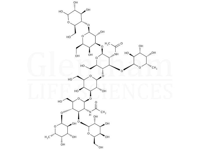 Difucosyl-para-lacto-N-hexaose II Structure