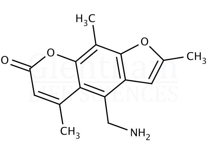 4''-Aminomethyl-4,5'',8-trimethylpsoralen Structure