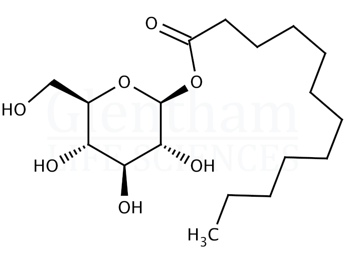 Structure for 1-Oxododecyl b-D-glucopyranoside