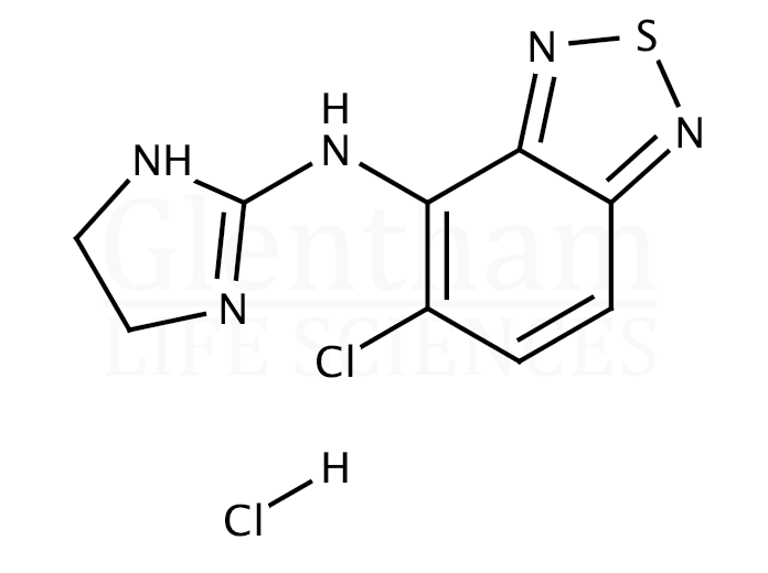 Tizanidine hydrochloride Structure