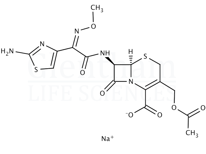 Strcuture for Cefotaxime sodium salt