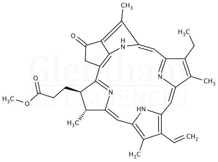 Structure for Pyropheophorbide a methyl ester 