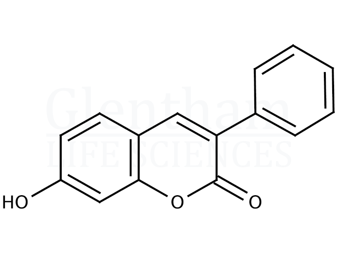 7-Hydroxy-3-phenylcoumarin (3-Phenylumbelliferone) Structure