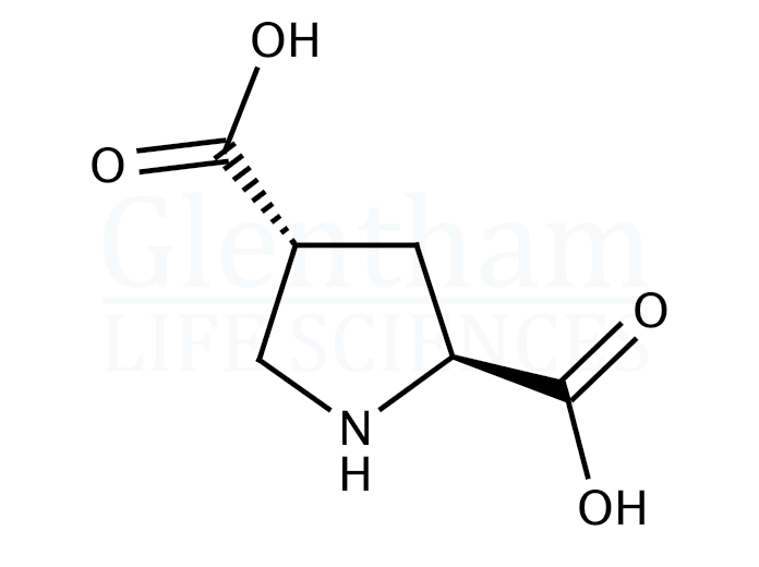 L-trans-Pyrrolidine-2,4-dicarboxylic acid Structure