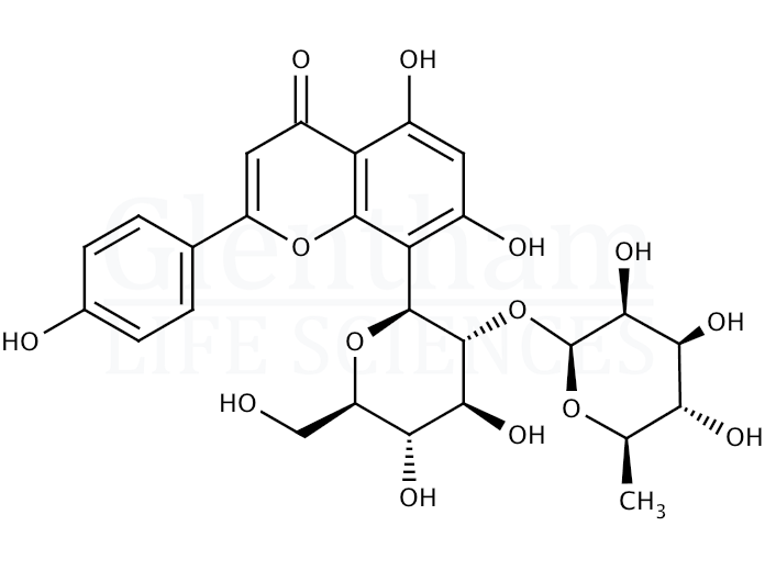 Vitexin-2-O-rhamnoside Structure