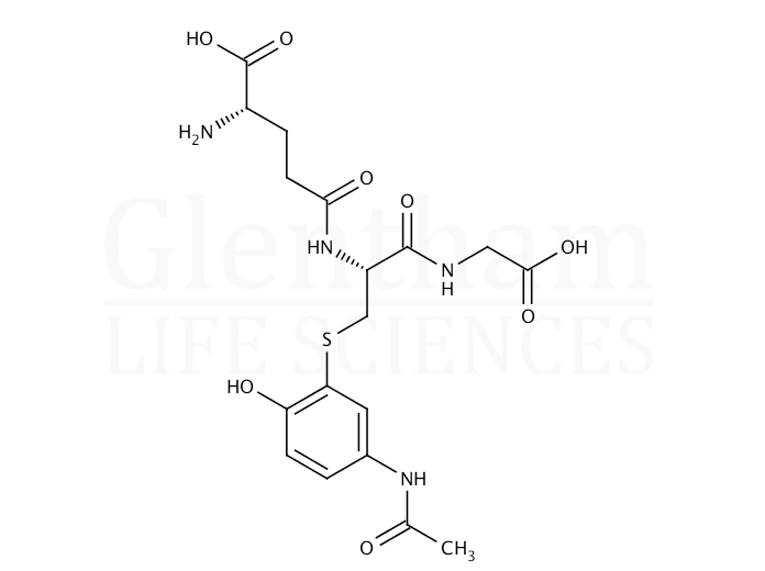 Structure for Acetaminophen glutathione disodium salt (64889-81-2)