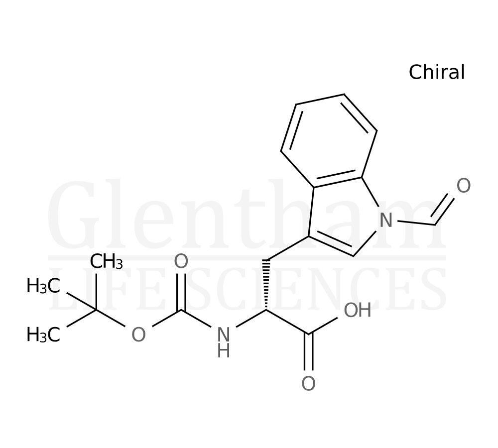 Boc-D-Trp(For)-OH Structure