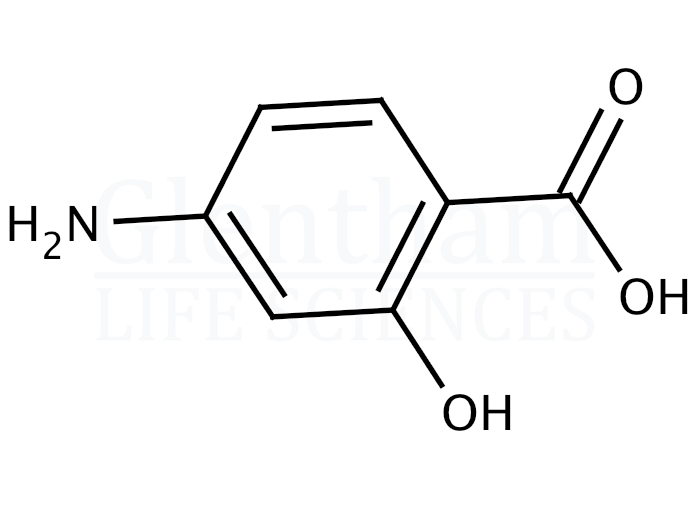 Structure for 4-Aminosalicylic acid  (65-49-6)