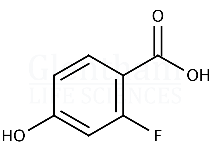 Structure for 2-Fluoro-4-hydroxybenzoic acid