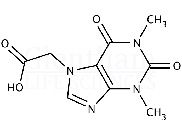 Structure for Acefylline (Theophylline-7-acetic acid)