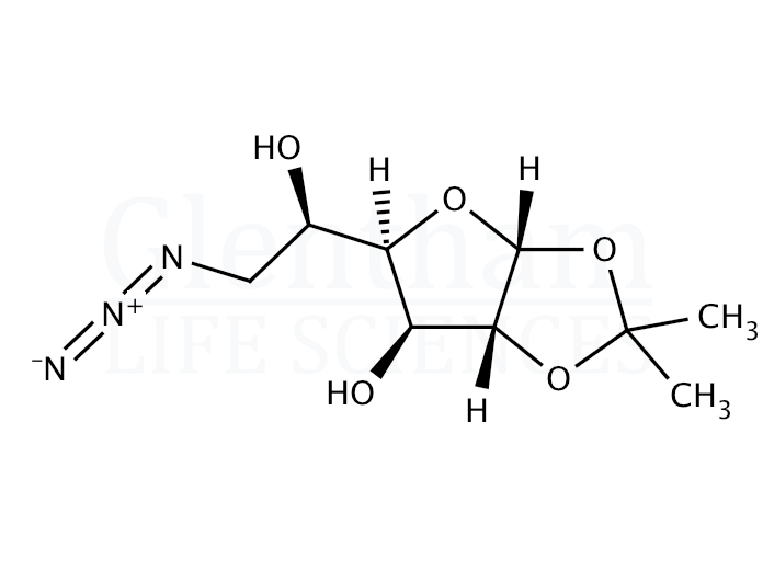 6-Azido-6-deoxy-1,2-O-isopropylidene-α-D-glucofuranose Structure