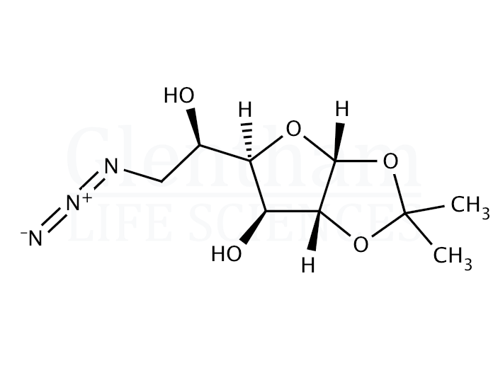 Structure for 6-Azido-6-deoxy-1,2-O-isopropylidene-α-D-glucofuranose