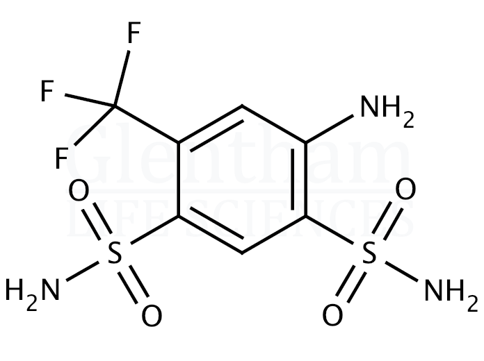 2-Amino-4-trifluoromethyl-1,5-benzenedisulfonamide Structure