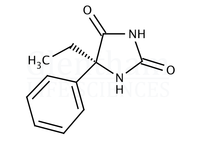 Structure for S-(+)-N-Desmethylmephentoin ((S)-(+)-Nirvanol)