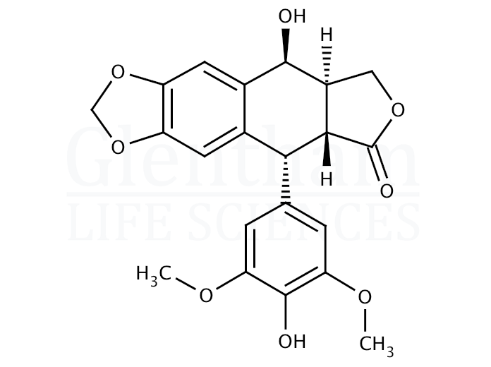 4''-Demethylepipodophyllotoxin Structure