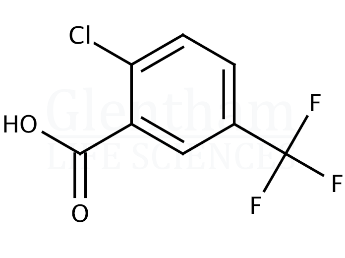 2-Chloro-5-(trifluoromethyl)benzoic acid 98.5% Structure