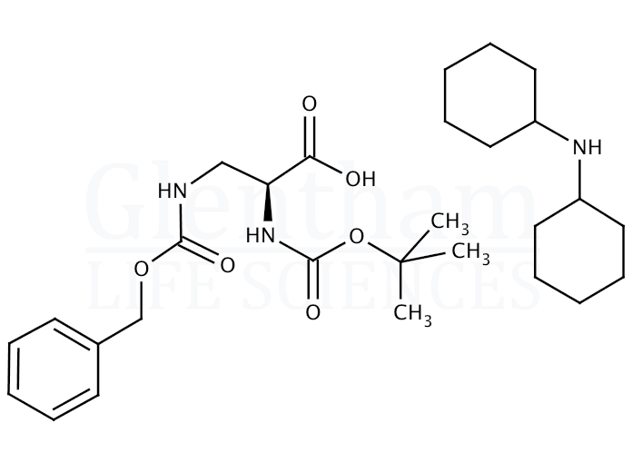 Structure for Boc-Dap(Z)-OH dicyclohexylammonium salt (65710-58-9)