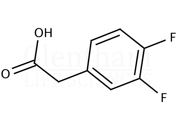 3,4-Difluorophenylacetic acid Structure