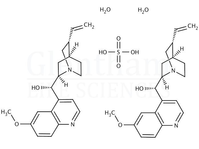 Quinidine sulfate dihydrate Structure
