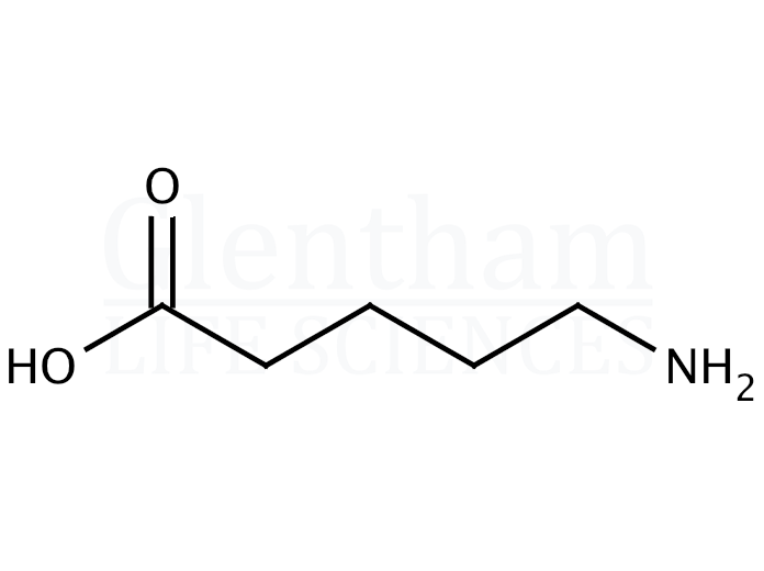 Structure for 5-Aminovaleric acid  (660-88-8)