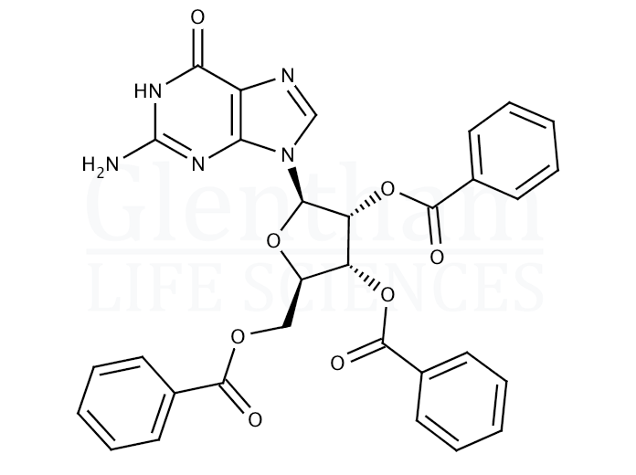 Structure for 2'',3'',5''-Tri-O-benzoylguanosine