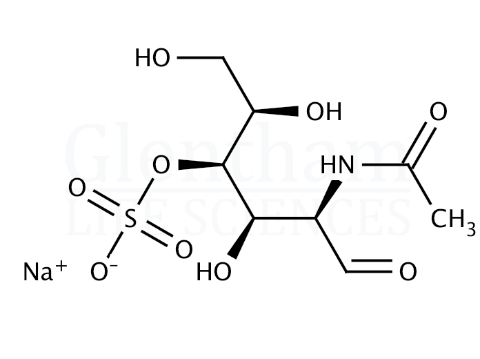 N-Acetyl-D-galactosamine-4-O-sulphate sodium salt Structure