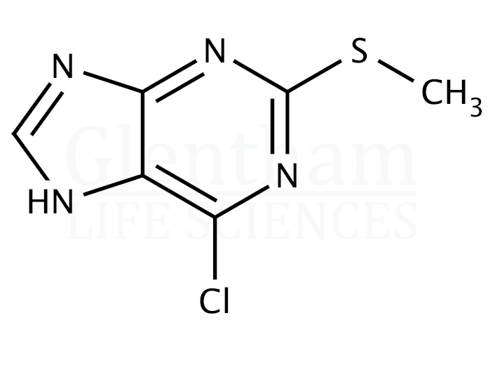 2-Methylthio-6-chloropurine Structure
