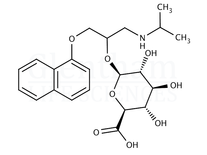 Propranolol-2-O-b-D-glucuronide Structure