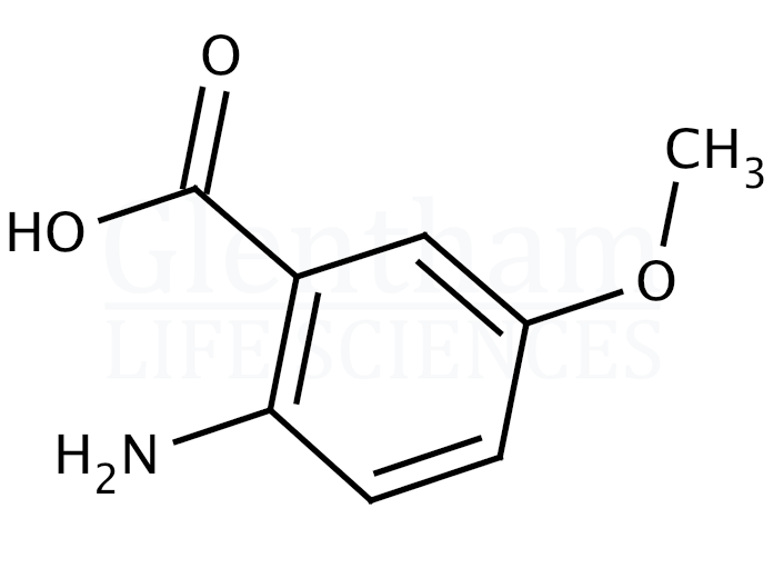 2-Amino-5-methoxybenzoic acid  Structure