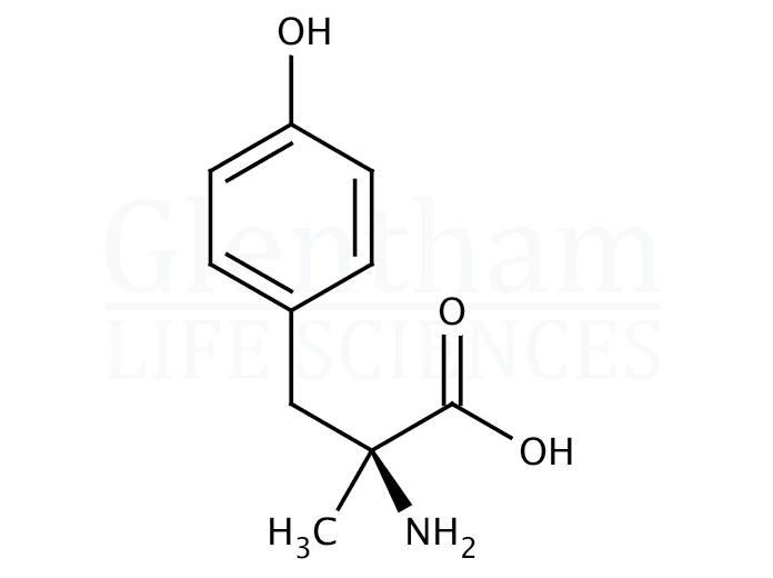 Structure for alpha-Methyl-L-p-tyrosine
