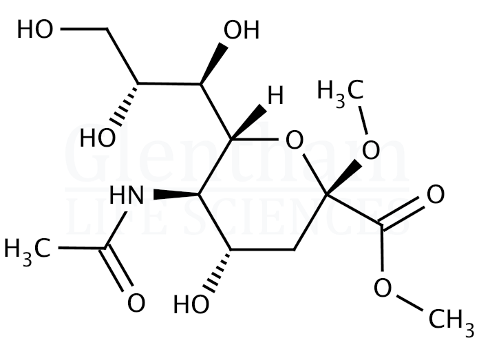 2-O-Methyl-β-D-N-acetylneuraminic acid methyl ester Structure
