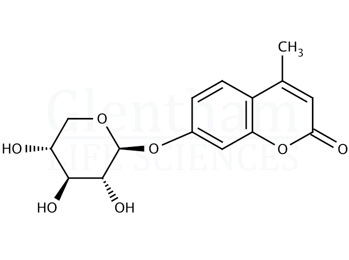 4-Methylumbelliferyl a-D-xylopyranoside Structure
