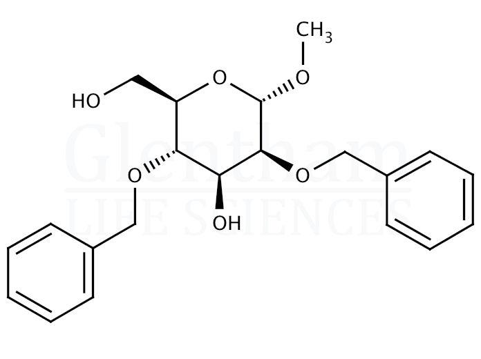 Methyl 2,4-Di-O-benzyl-α-D-mannopyranoside Structure