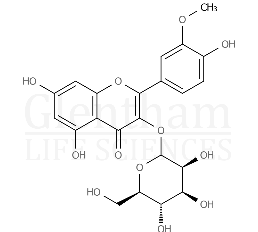 Isorhamnetin-3-O-galactoside Structure