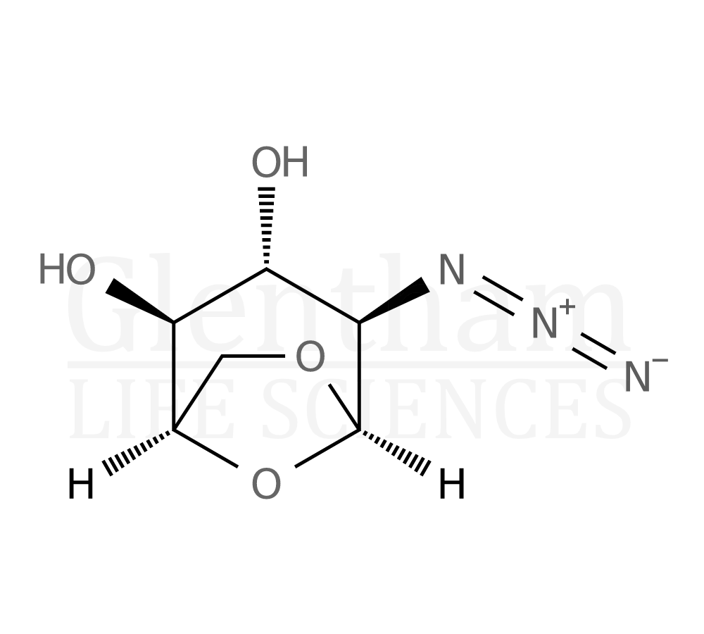 1,6-Anhydro-2-azido-2-deoxy-b-D-glucopyranose Structure
