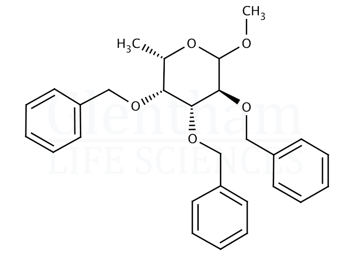 Methyl 2,3,4-tri-O-benzyl-L-fucopyranoside Structure