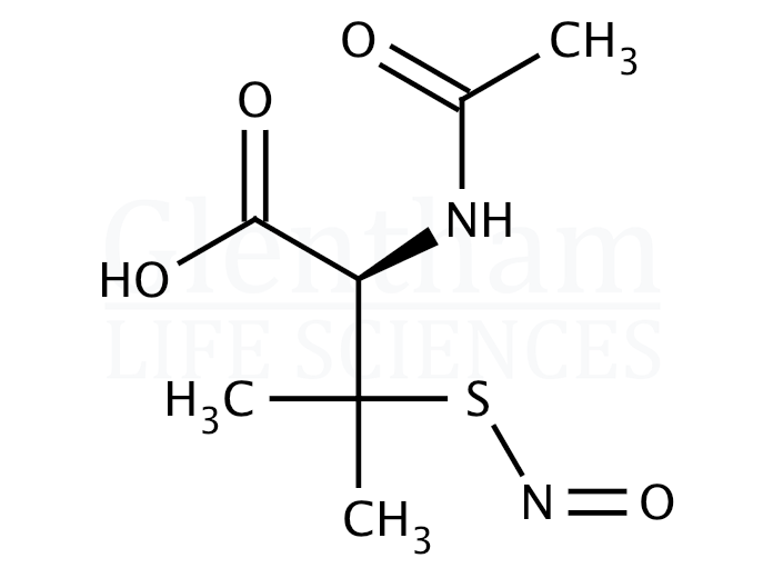 Structure for S-Nitroso-N-acetyl-DL-penicillamine