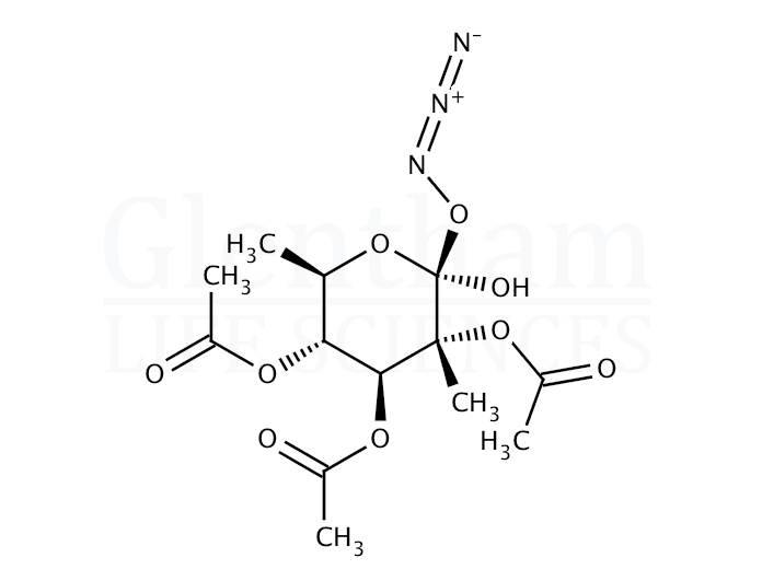 Methyl 2,3,4-tri-O-acetyl-b-D-glucopyranuronosyl azide Structure