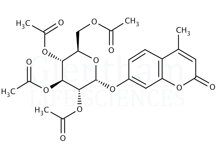 4-Methylumbelliferyl 2,3,4,6-Tetra-O-acetyl-α-D-glucopyranoside Structure