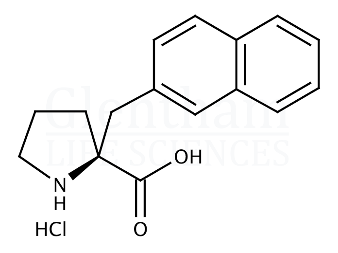 Structure for (S)-alpha-(2-Naphthalenylmethyl)proline hydrochloride