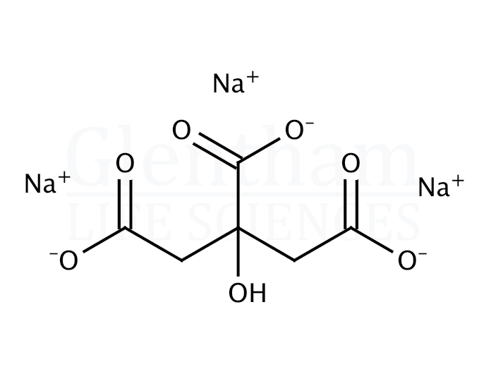 Sodium citrate, anhydrous Structure