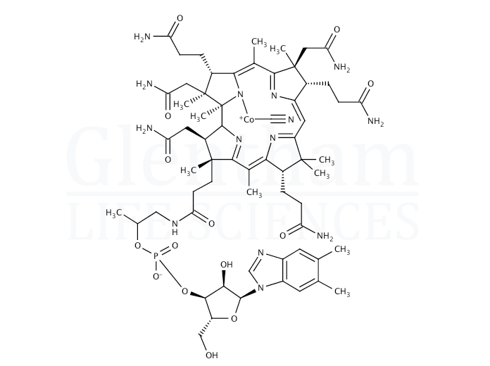Structure for Vitamin B12 (68-19-9)