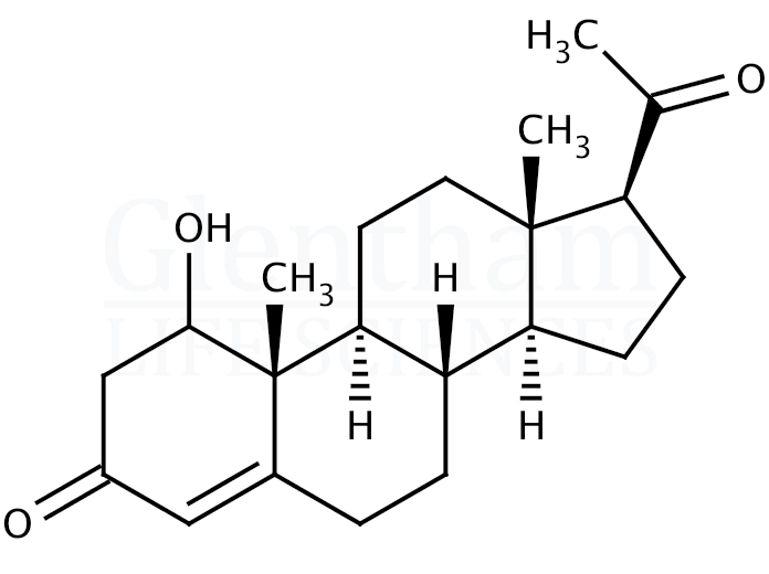 17, alpha-Hydroxyprogesterone Structure