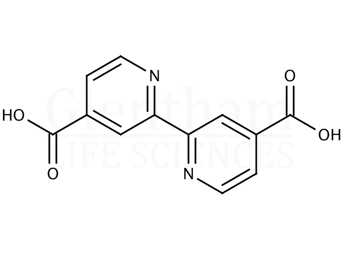 2,2''-Bipyridyl-4,4''-dicarboxylic acid Structure