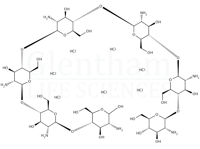Chitoheptaose 7-hydrochloride Structure