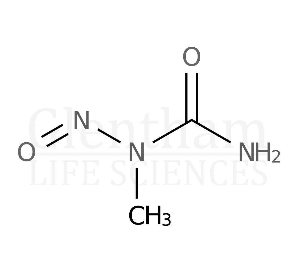 Structure for N-Nitro-N-methylurea, with 10% acetic acid