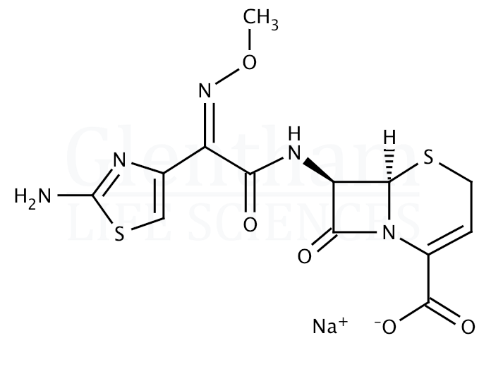 Structure for Ceftizoxime sodium salt (68401-82-1)
