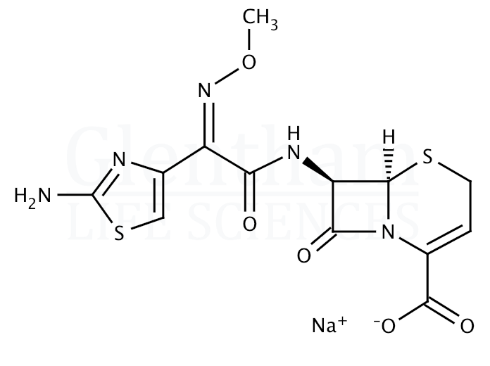 Ceftizoxime sodium salt Structure