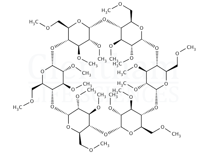 Hexakis (2,3,6-tri-O-methyl)-alpha-cyclodextrin Structure