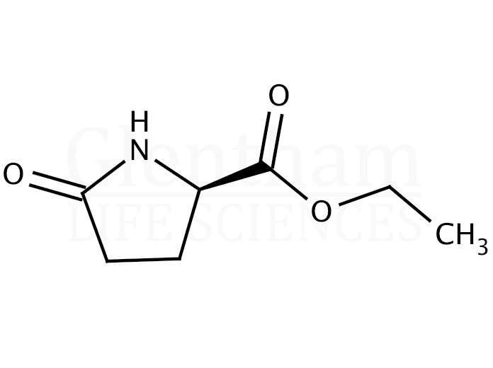 Ethyl (R)-(-)-2-pyrrolidone-5-carboxylate  Structure